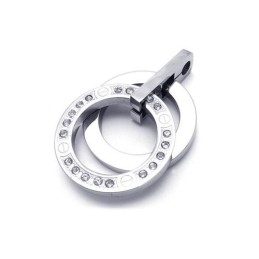 Collana Con Ciondolo In Titanio Puro E Argento Da Uomo (Nuovo)