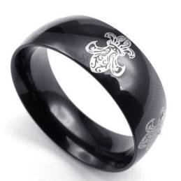 Bellissimo Design, Colori Delicati, Anello In Titanio Di Ottima Qualità