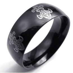 Bellissimo Design, Colori Delicati, Anello In Titanio Di Ottima Qualità