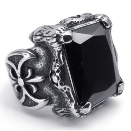 Anello In Titanio Con Design Accattivante, Brillantezza Dei Colori E Qualità Stabile.