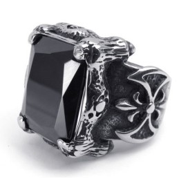 Anello In Titanio Con Design Accattivante, Brillantezza Dei Colori E Qualità Stabile.