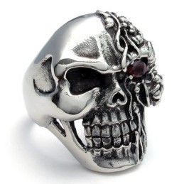 Anello In Titanio Di Alta Qualità Con Brillantezza Del Colore Finemente Lavorato