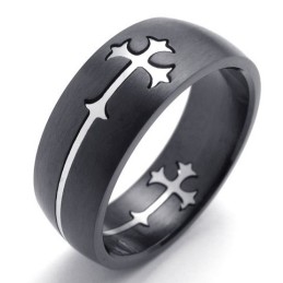Anello In Titanio Di Alta Qualità Con Colori Delicati E Design Abile