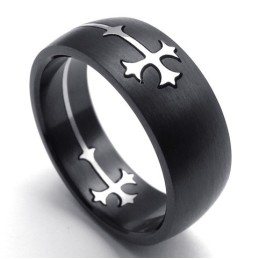 Anello In Titanio Di Alta Qualità Con Colori Delicati E Design Abile