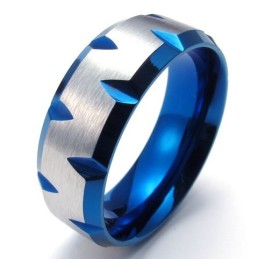 Anello In Titanio Di Eccellente Qualità, Finemente Lavorato E Con Splendidi Colori.