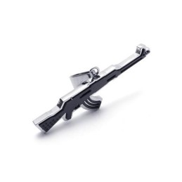 Collana Con Ciondolo Da Uomo In Titanio Puro Dorato Con Fucile Ak47