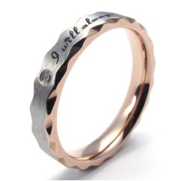 Anello In Titanio Con Forma Elegante, Brillantezza Del Colore E Reputazione Affidabile