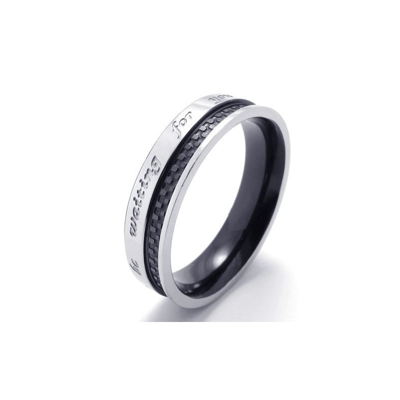 Anello In Titanio Di Alta Qualità Con Forme Eleganti E Colori Delicati Anello In Titanio Di Alta Qualità Con Forme Eleganti E Colori Delicati