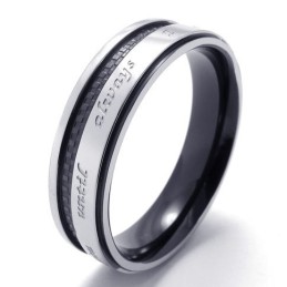 Anello In Titanio Di Qualità Superiore Con Colori Delicati E Design Abile