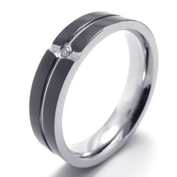 Brillantezza Del Colore Finemente Lavorata, Anello In Titanio "The King Of Quantity"