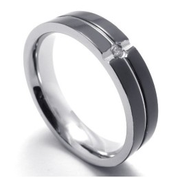 Brillantezza Del Colore Finemente Lavorata, Anello In Titanio "The King Of Quantity"