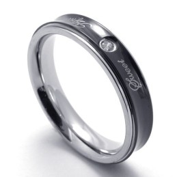 Anello In Titanio Di Qualità Stabile, Dal Design Lussuoso E Dai Colori Delicati.