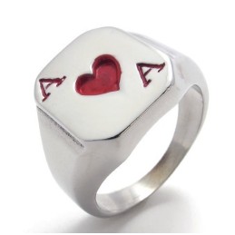 Modelli Alla Moda, Brillantezza Dei Colori, Anello In Titanio Di Qualità