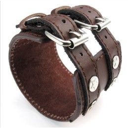 Design Abile, Bellissimi Colori, Bracciale In Pelle Di Titanio Di Qualità Affidabile
