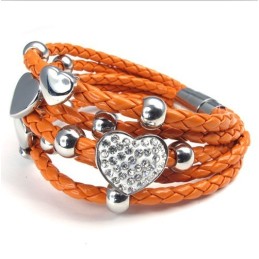 Bellissimo Design, Bellissimi Colori, Bracciale In Pelle Inossidabile Di Qualità Affidabile