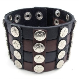 Bracciale In Pelle Di Titanio Di Qualità Affidabile, Colori Delicati E Finemente Lavorati