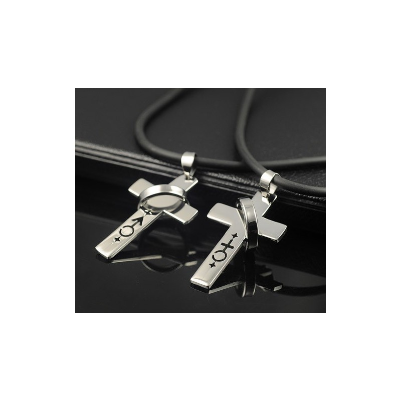 Collana Con Ciondolo Con Simboli Maschili E Femminili Degli Innamorati Collana Con Ciondolo Con Simboli Maschili E Femminili Degli Innamorati