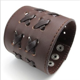 Bracciale In Pelle Di Titanio Di Qualità Affidabile, Colori Delicati E Finemente Lavorati