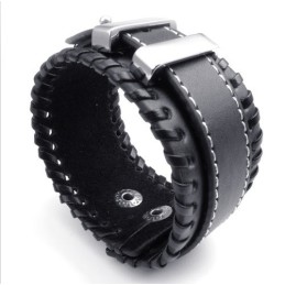 Bracciale In Pelle Di Titanio Di Qualità Eccellente, Colori Delicati E Design Abile