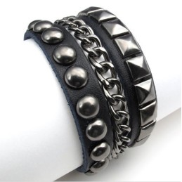 Bracciale In Pelle Di Titanio Di Qualità Affidabile, Colori Delicati E Finemente Lavorati