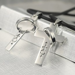 Collana Con Ciondolo Con Simboli Maschili E Femminili Degli Innamorati