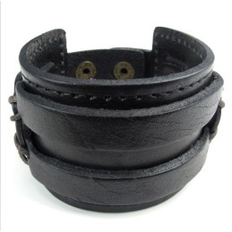 Manifattura Abile, Colori Delicati, Qualità Affidabile, Bracciale In Pelle Di Titanio