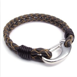 Bracciale In Pelle Di Titanio Di Qualità Eccellente, Colori Delicati E Design Abile