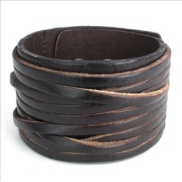 Manifattura Abile, Colori Delicati, Qualità Affidabile, Bracciale In Pelle Di Titanio