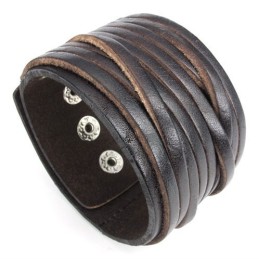 Manifattura Abile, Colori Delicati, Qualità Affidabile, Bracciale In Pelle Di Titanio