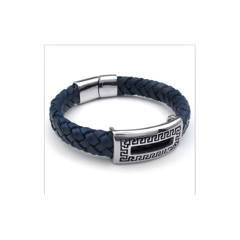 Bracciale In Pelle Di Titanio Di Qualità Affidabile, Colori Delicati E Design Abile Bracciale In Pelle Di Titanio Di Qualità Affidabile, Colori Delicati E Design Abile