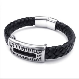 Bracciale In Pelle Di Titanio Di Qualità Affidabile, Colori Delicati E Design Abile