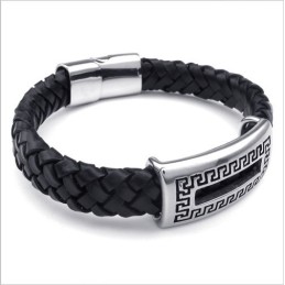 Bracciale In Pelle Di Titanio Di Qualità Affidabile, Colori Delicati E Design Abile