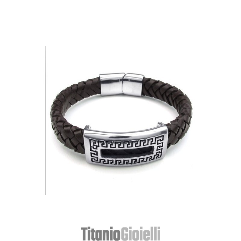 Bracciale In Pelle Di Titanio Di Qualità Affidabile, Colori Delicati E Design Abile