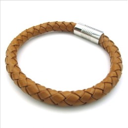 Bracciale In Pelle Di Titanio Di Qualità Eccellente, Colori Delicati E Design Abile