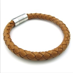 Bracciale In Pelle Di Titanio Di Qualità Eccellente, Colori Delicati E Design Abile