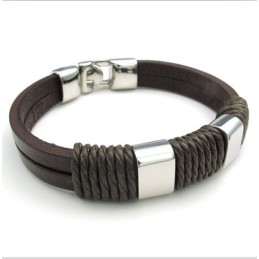 Bracciale In Pelle Di Titanio Di Qualità Affidabile, Colori Delicati E Design Abile