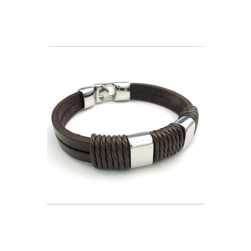 Bracciale In Pelle Di Titanio Di Qualità Affidabile, Colori Delicati E Design Abile Bracciale In Pelle Di Titanio Di Qualità Affidabile, Colori Delicati E Design Abile