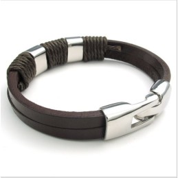 Bracciale In Pelle Di Titanio Di Qualità Affidabile, Colori Delicati E Design Abile