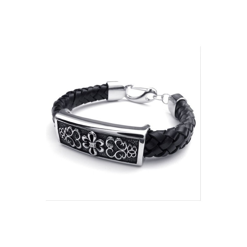 Bracciale In Pelle Di Titanio Di Ottima Qualità, Con Motivi Alla Moda E Colori Delicati. Bracciale In Pelle Di Titanio Di Ottima Qualità, Con Motivi Alla Moda E Colori Delicati.