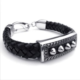 Bracciale In Pelle Di Titanio Di Qualità Affidabile, Colori Delicati E Design Abile