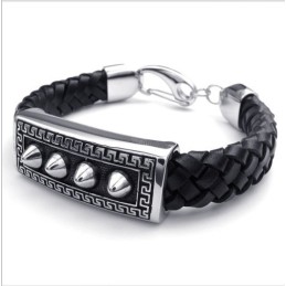 Bracciale In Pelle Di Titanio Di Qualità Affidabile, Colori Delicati E Design Abile