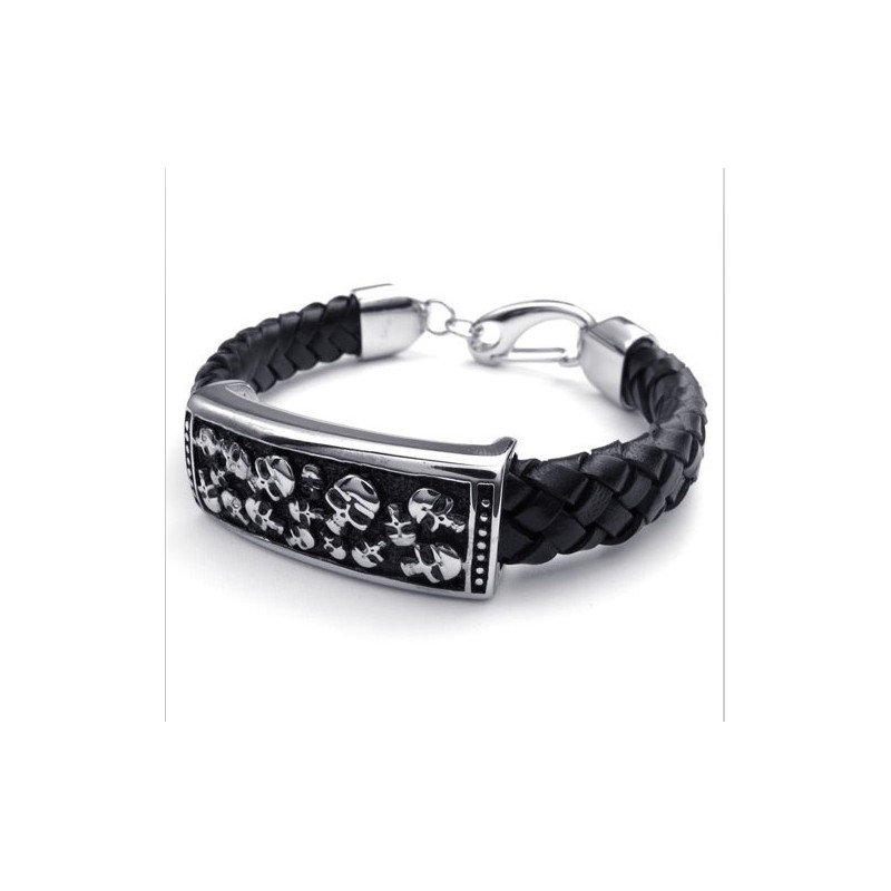 Bracciale In Pelle Di Titanio Di Qualità Affidabile, Colori Delicati E Design Abile