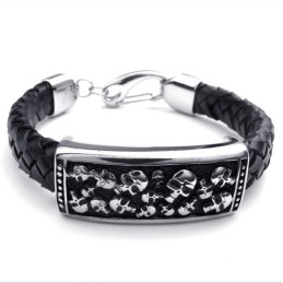 Bracciale In Pelle Di Titanio Di Qualità Affidabile, Colori Delicati E Design Abile