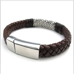 Bracciale In Pelle Di Titanio Di Qualità Affidabile, Colori Delicati E Design Abile