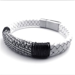 Bracciale In Pelle Di Titanio Di Qualità Affidabile, Dal Design Moderno, Dai Colori Delicati