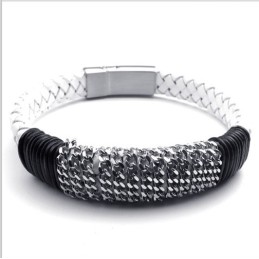 Bracciale In Pelle Di Titanio Di Qualità Affidabile, Dal Design Moderno, Dai Colori Delicati