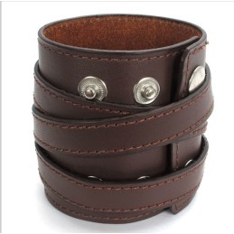 Bracciale In Pelle Di Titanio Di Qualità Affidabile, Colori Delicati E Finemente Lavorati