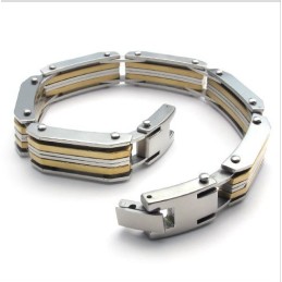 Bracciale In Titanio Di Qualità Stabile E Brillantezza Del Colore, Realizzato Con Maestria.