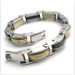 Bracciale In Titanio Di Qualità Stabile E Brillantezza Del Colore, Realizzato Con Maestria.