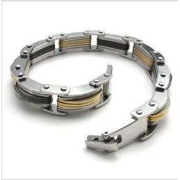 Bracciale In Titanio Di Qualità Stabile E Brillantezza Del Colore, Realizzato Con Maestria.